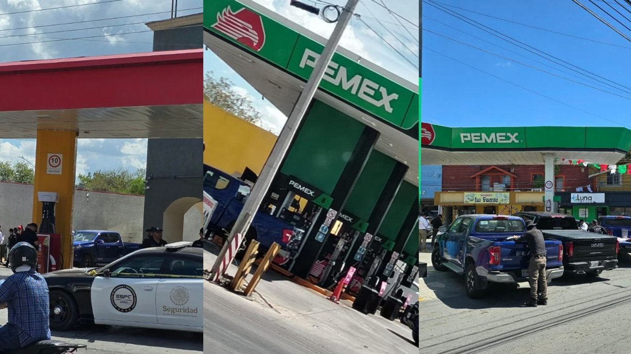Aseguran cuatro gasolineras durante operativo federal en NL