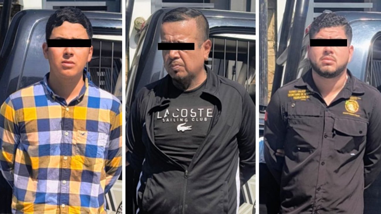 Detienen a tres hombres por extorsionar a contratista en Cumbres