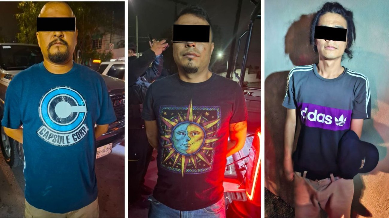 Capturan a tres presuntos narcomenudistas en Guadalupe