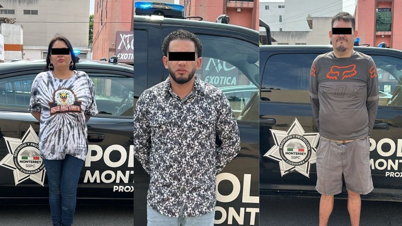 Detienen a tres personas en vehículo con reporte de robo