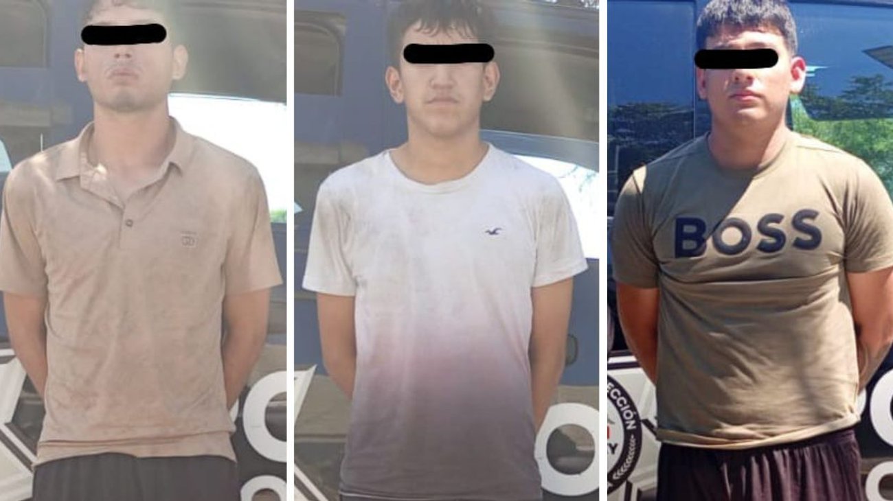 Detienen a tres jovenes con droga y arma larga en Monterrey