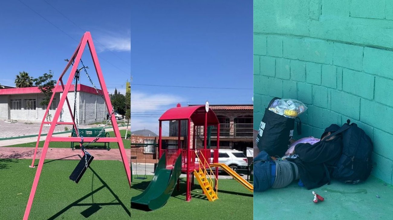 Registran daños y acumulación de basura en plaza de Ramos Arizpe