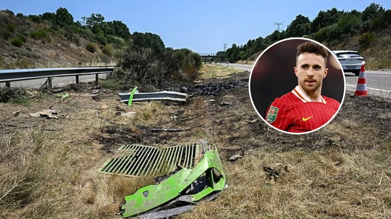 Neumático reventado posible causa de accidente de Diogo Jota