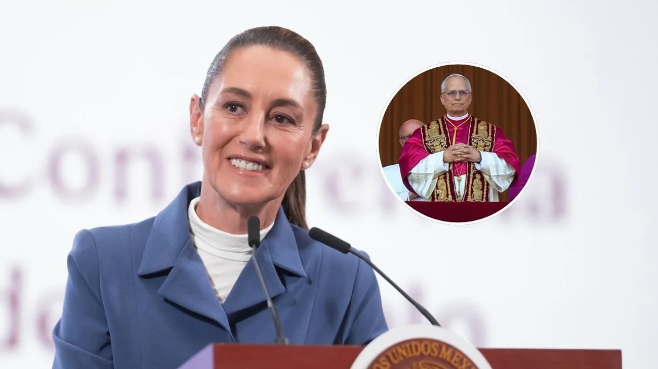 Claudia Sheinbaum celebra la elección del papa León XIV