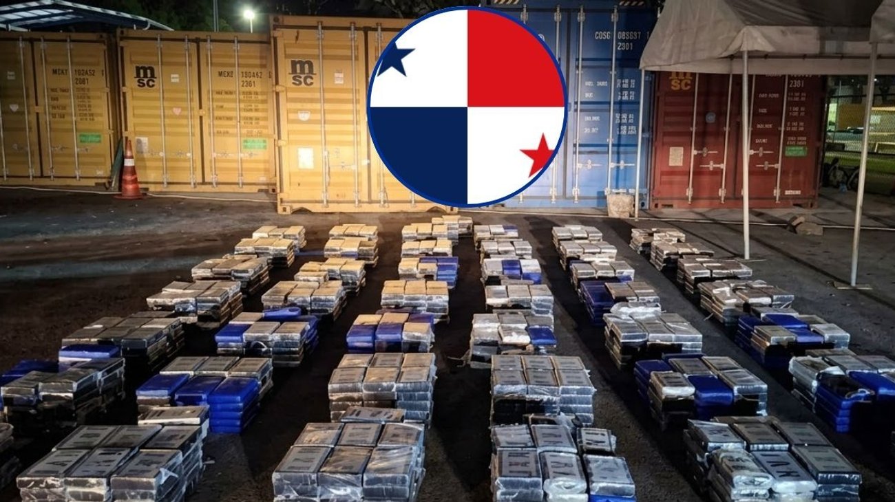 Incautan cargamento de droga en Panamá con destino hacia Lituania