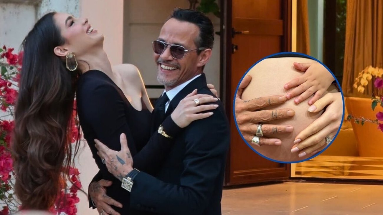  Marc Anthony espera segundo hijo con su esposa, Nadia Ferreira