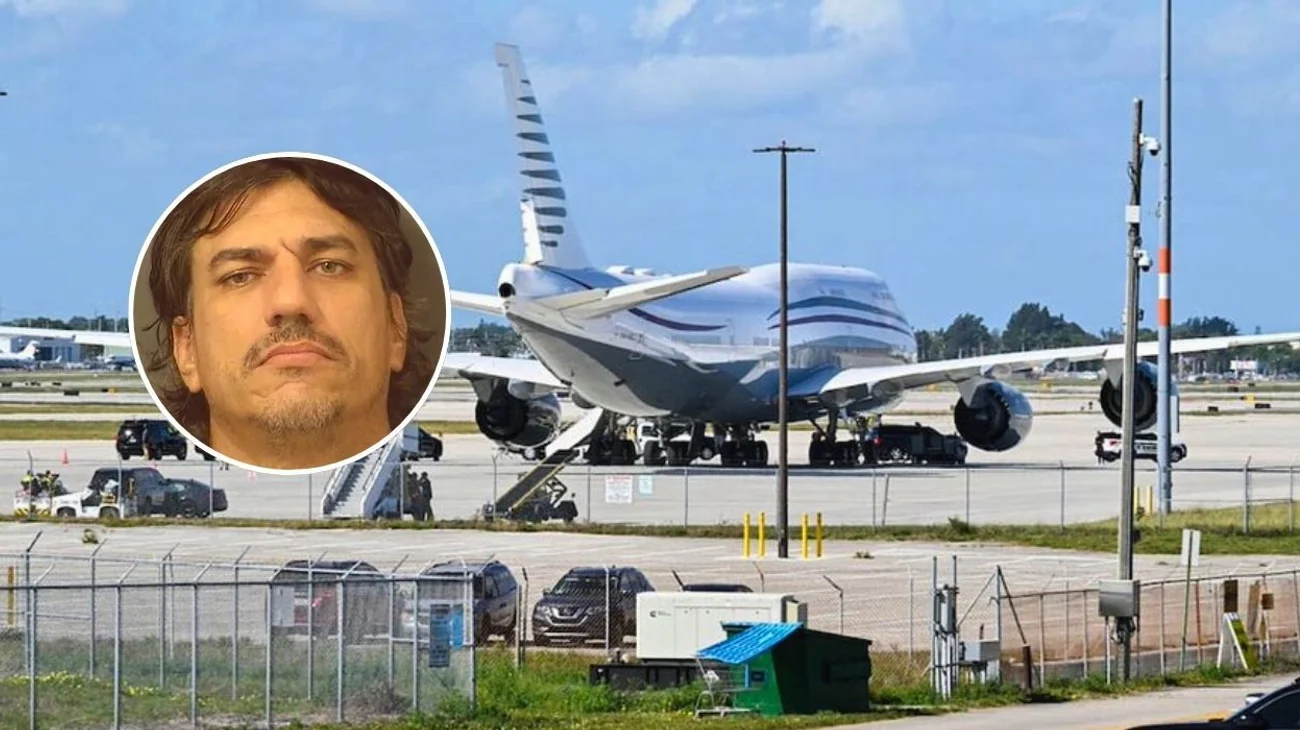 Detienen a hombre con rifle y cuchillos en aeropuerto de Florida