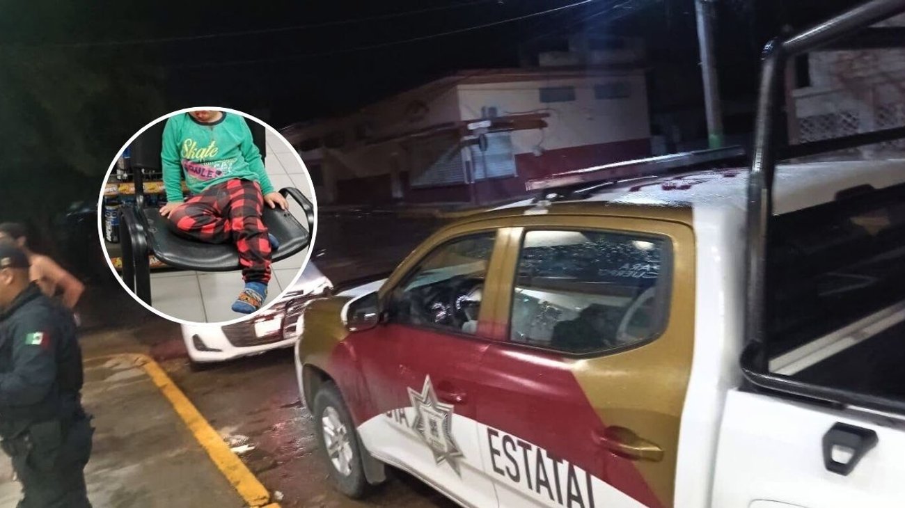 Niño deambula solo en la madrugada y con un golpe en Tampico