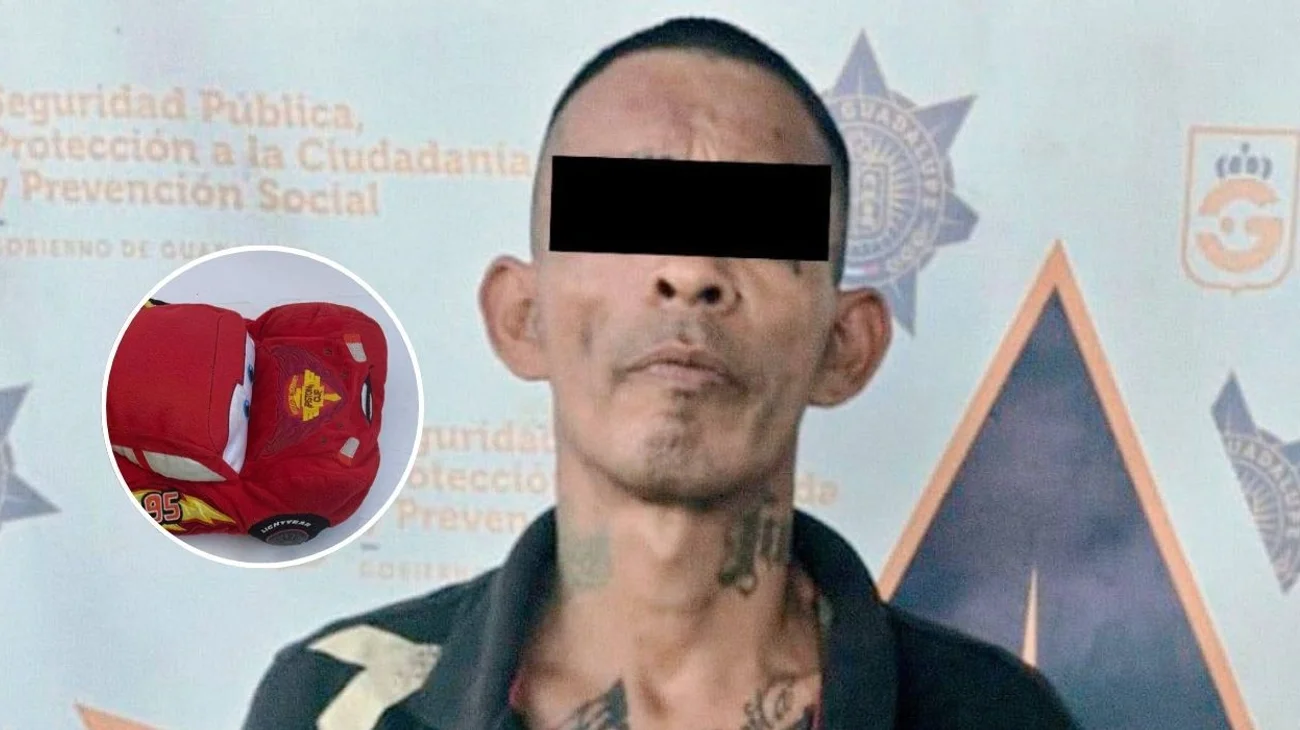 Cae hombre con peluche del 'Rayo McQueen' donde escondía droga