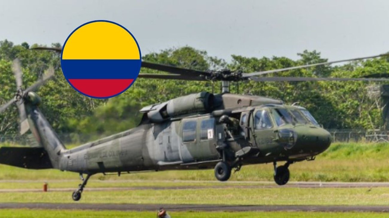 Caída de helicóptero militar en Colombia deja cuatro heridos