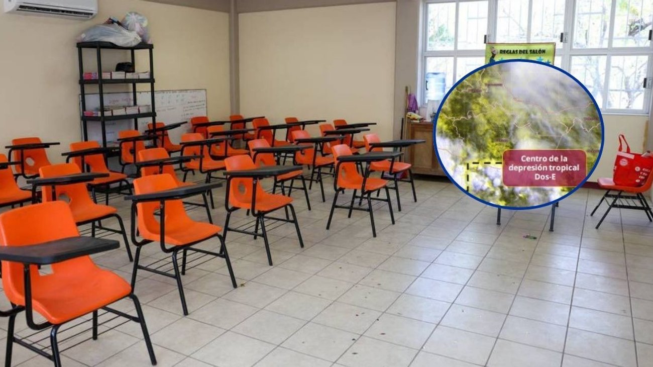 Suspenden clases y cierran puertos por Depresión Dos-E