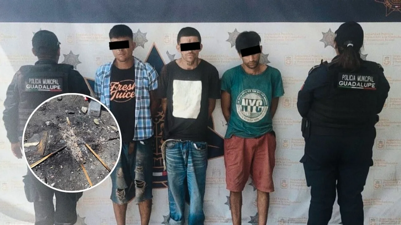 Detienen a tres por encender fogata en vía pública en Guadalupe