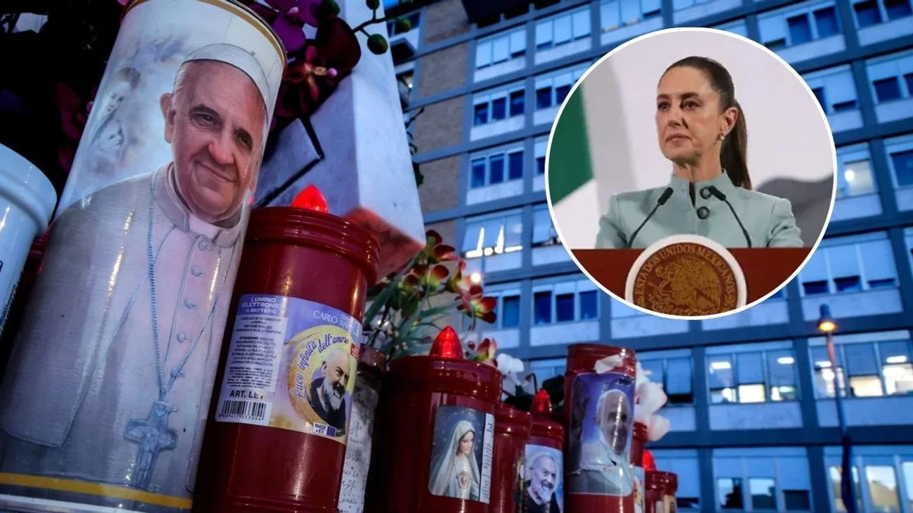 Sheinbaum desea pronta recuperación del papa Francisco
