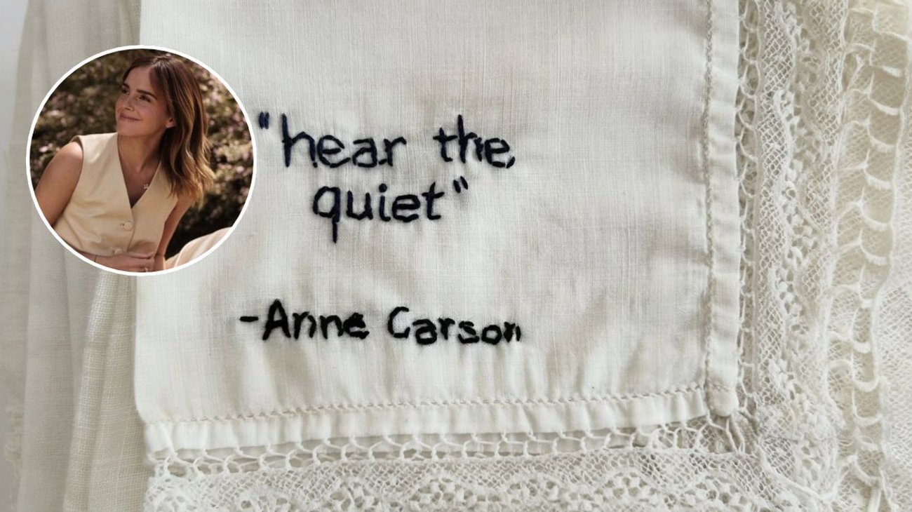 Reaparece Emma Watson con pieza en honor a Anne Carson