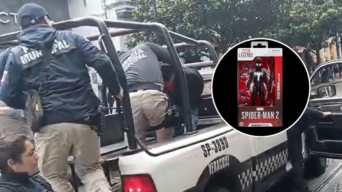 Hombre roba figura de Spider-Man; ¿El regalo prometido?