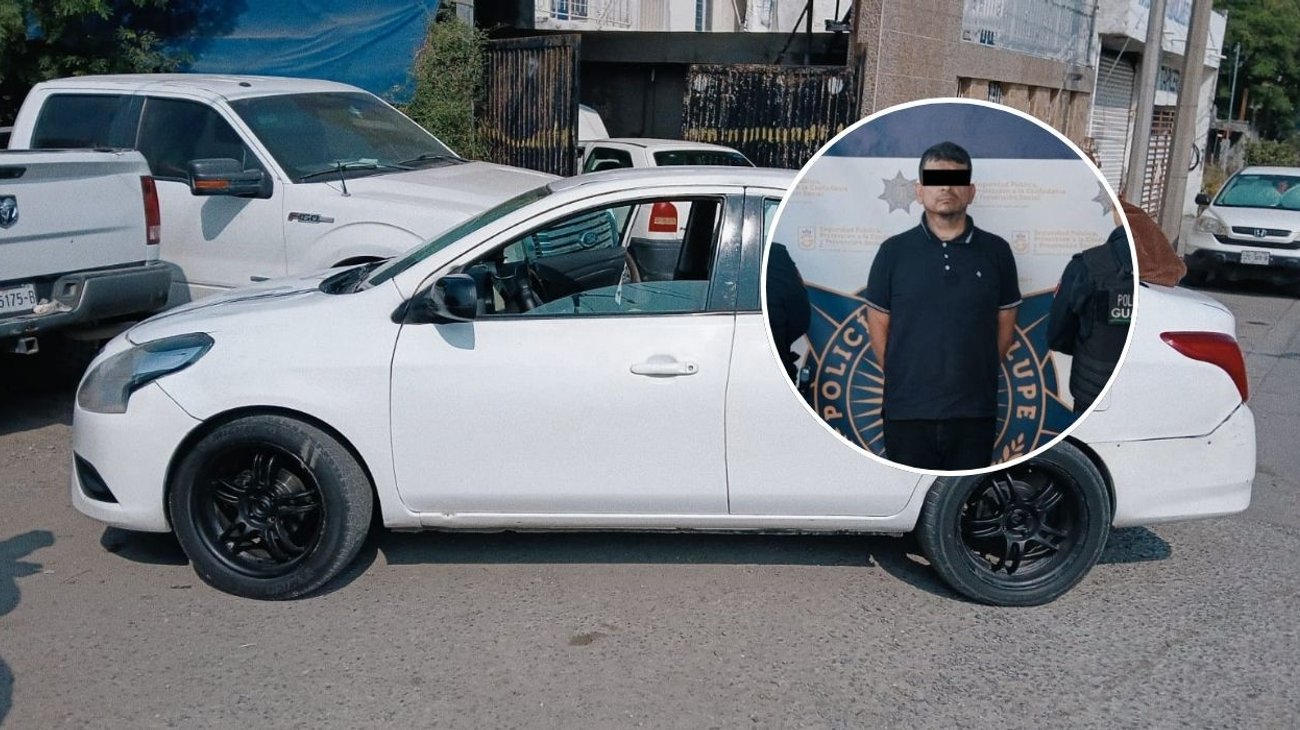 Detienen a hombre por robos al interior de vehículos en Guadalupe