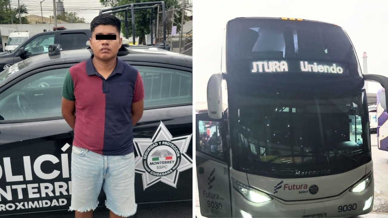Detenido por tocamientos a bordo de un autobús