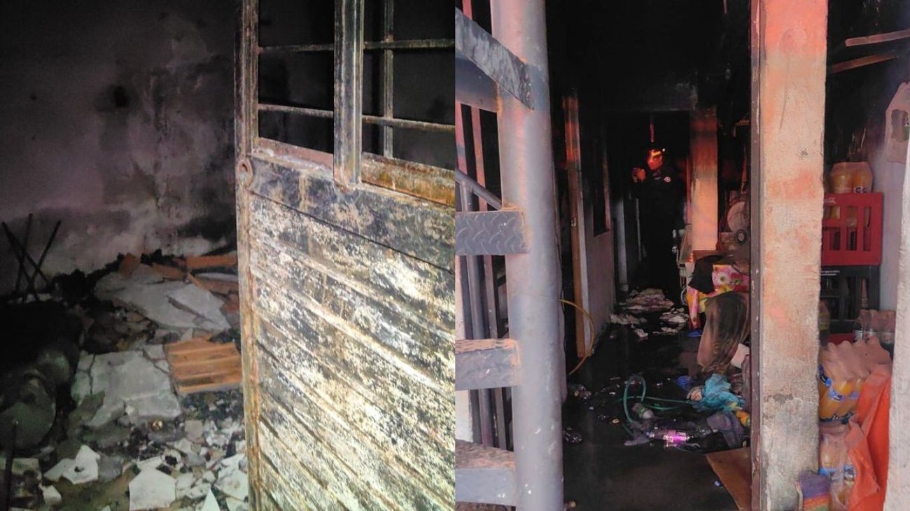 Incendio en vivienda de uso mixto deja un lesionado en Monterrey