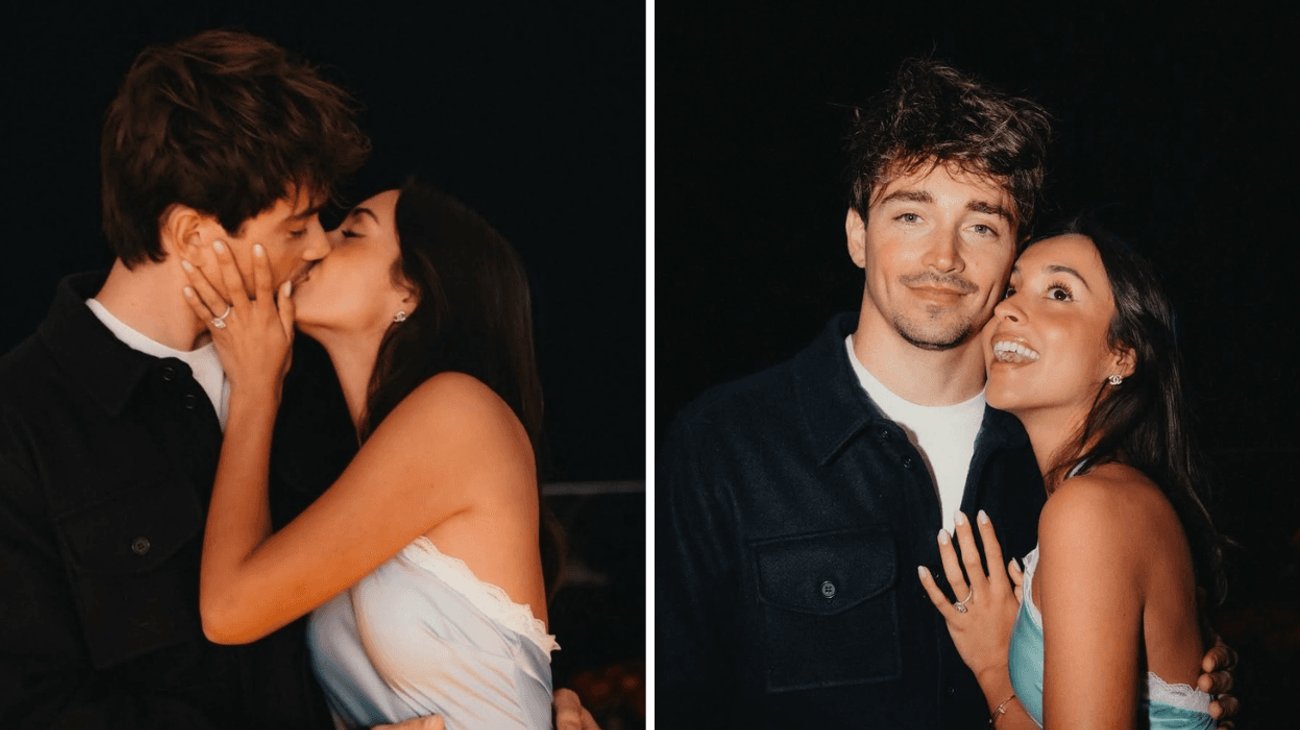 ¡Se casan! Charles Leclerc le propone matrimonio a su novia