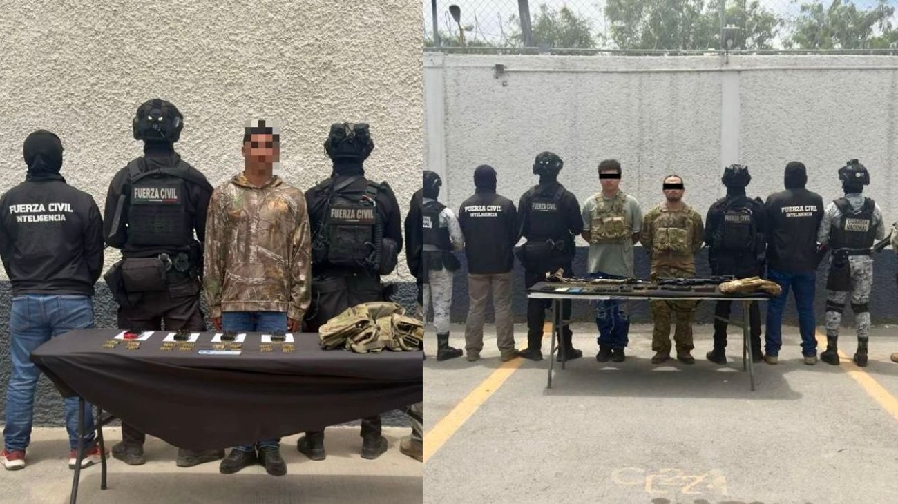 Detienen a tres presuntos miembros de grupo delictivo 