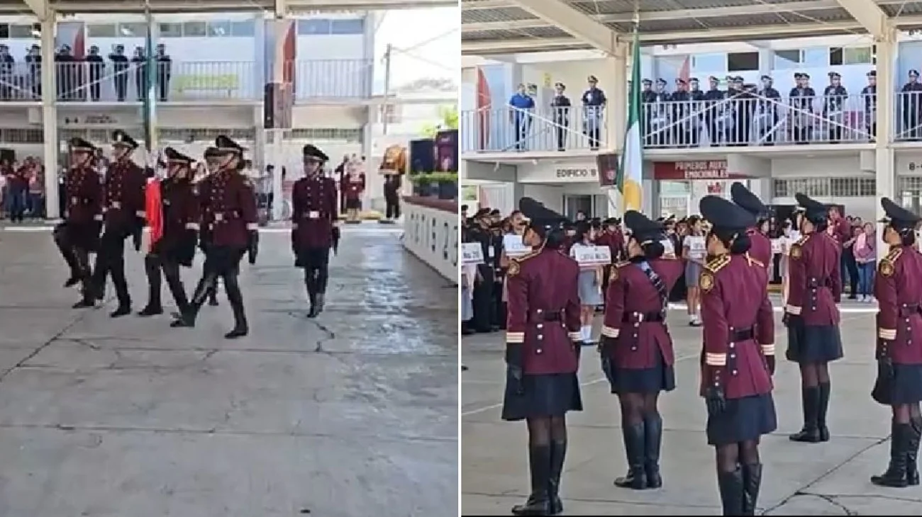 Inicia encuentro cívico de bandas de guerra y escoltas DGETI 2025