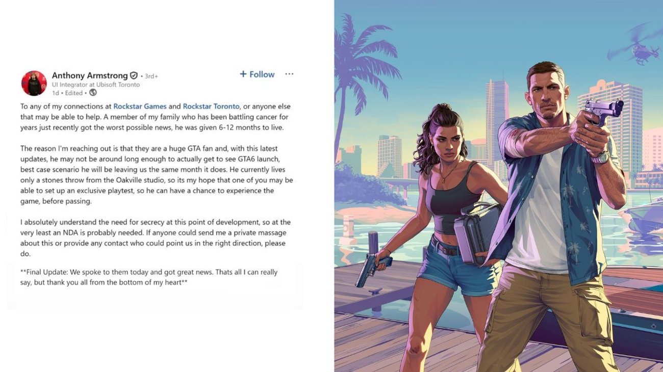 Rockstar permite jugar GTA 6 a fan en fase terminal