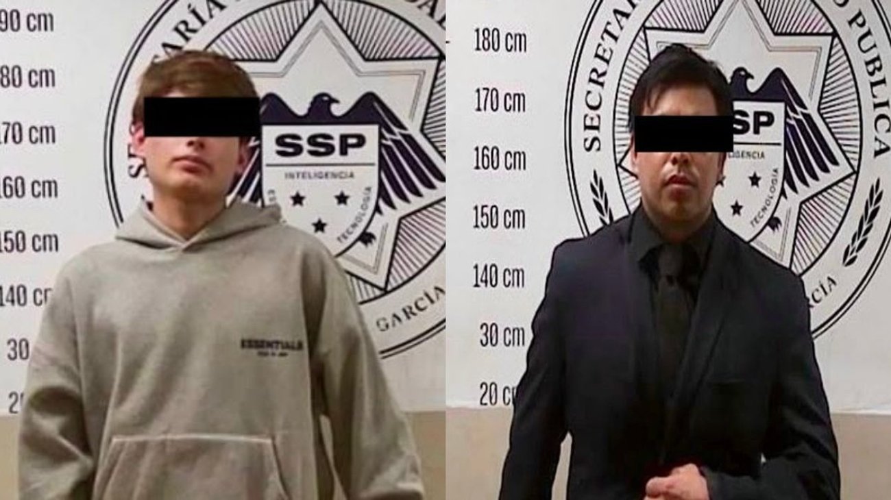 Detienen a dos hombres por presunto robo en negocios de San Pedro