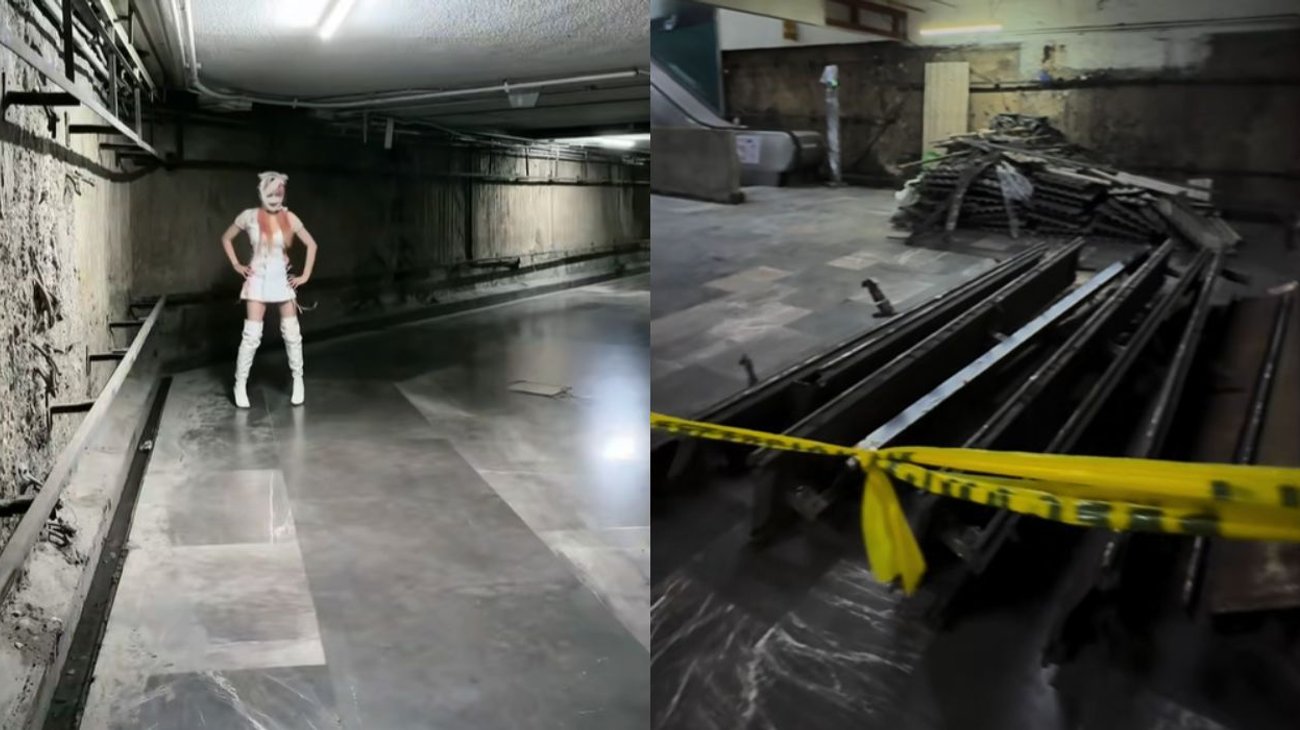 Obras en Metro CDMX generan ambiente tipo Silent Hill