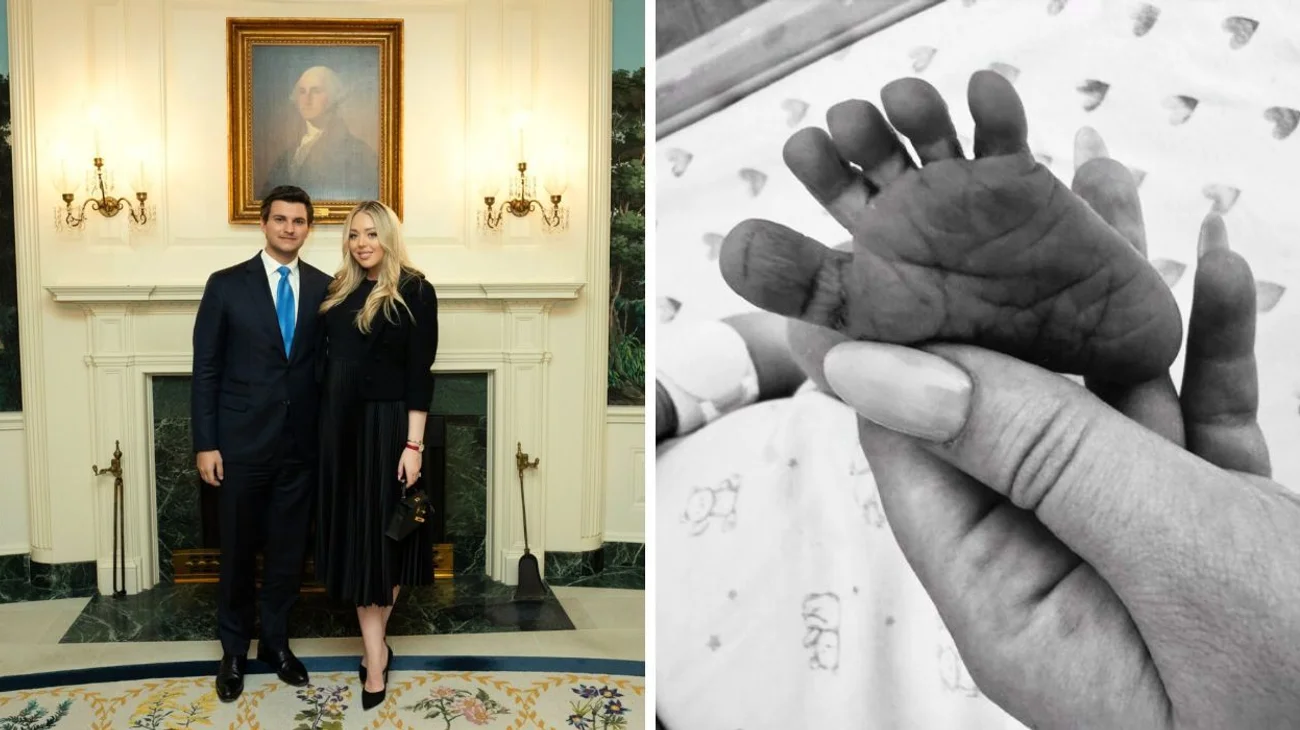 La hija pequeña de Trump, Tiffany, da a luz a su primer hijo