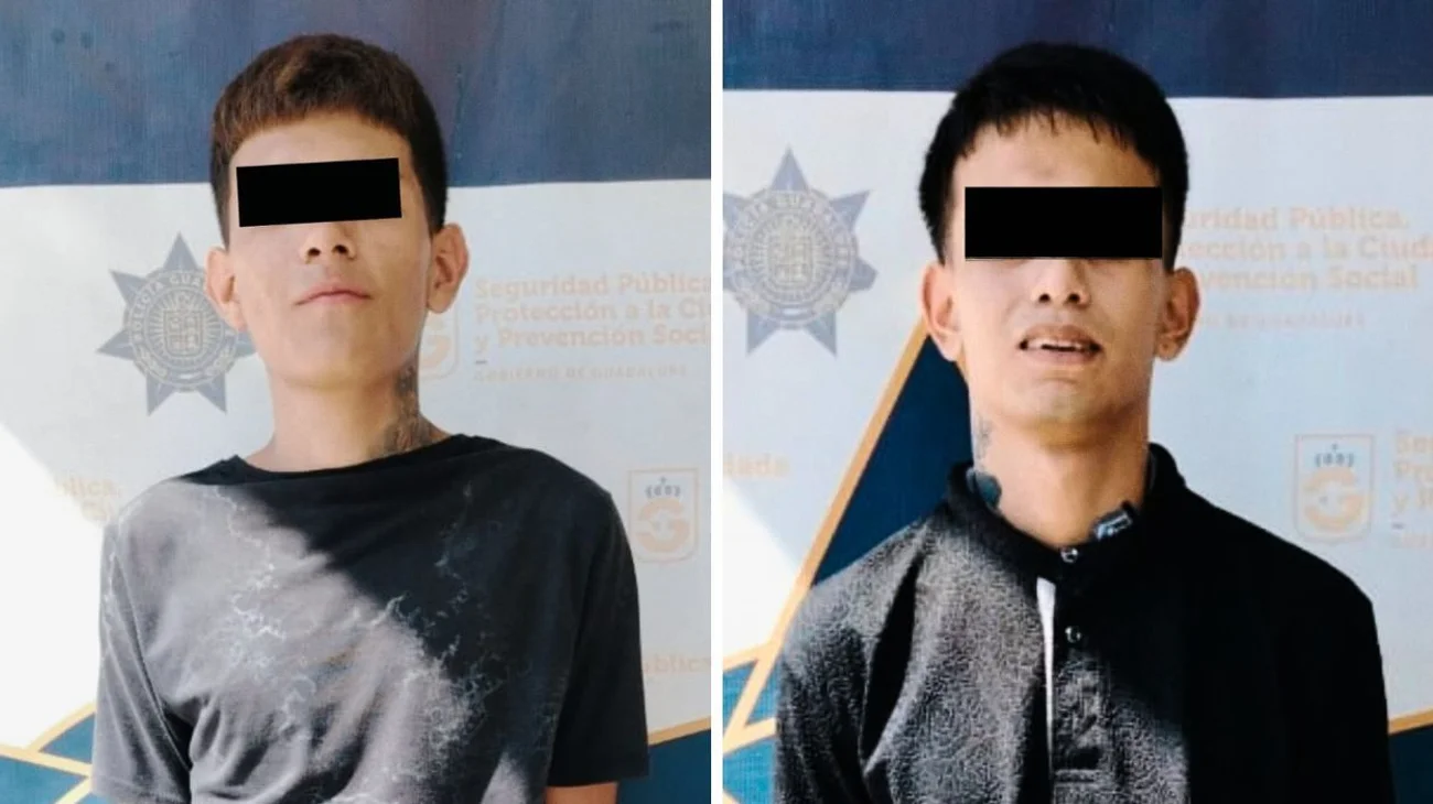 Detienen a dos por robo de motocicleta en Guadalupe