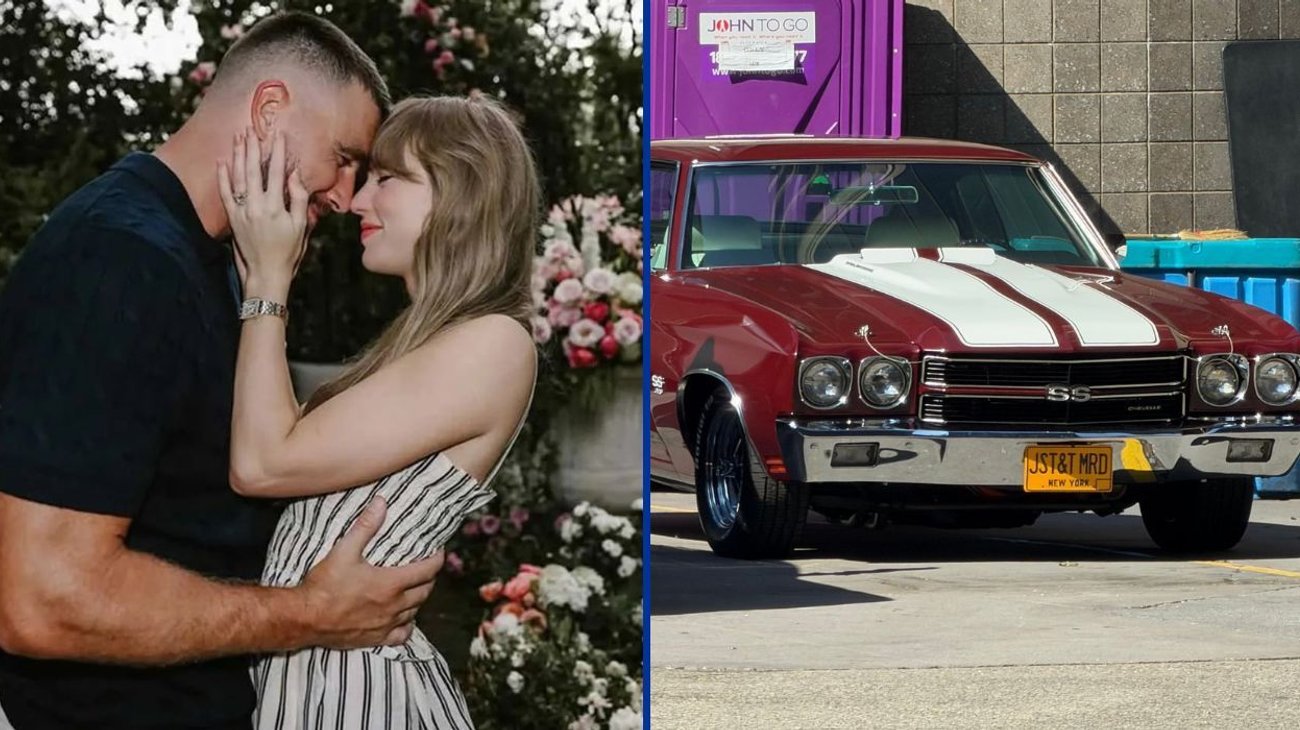 Captan icónico Chevrolet Chevelle tras la boda de Taylor y Kelce