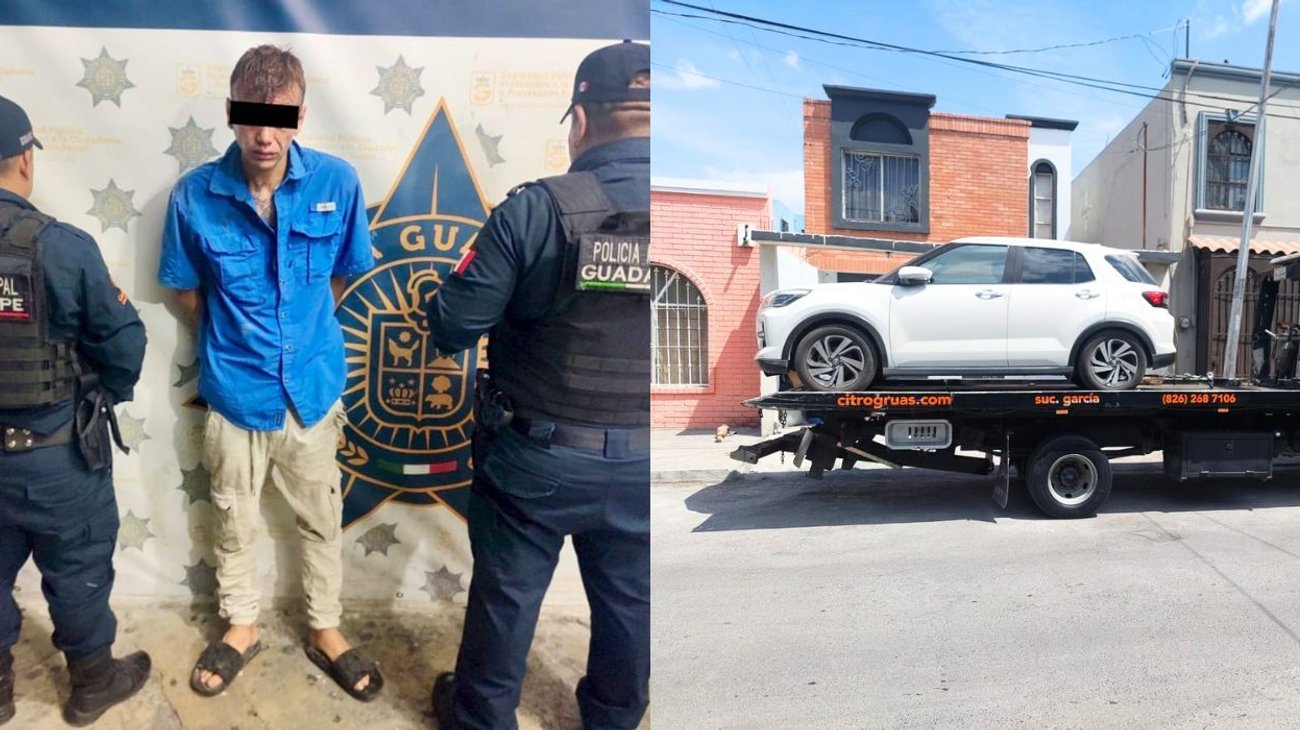 Sorprenden a hombre cuando intentaba robar camioneta en Guadalupe