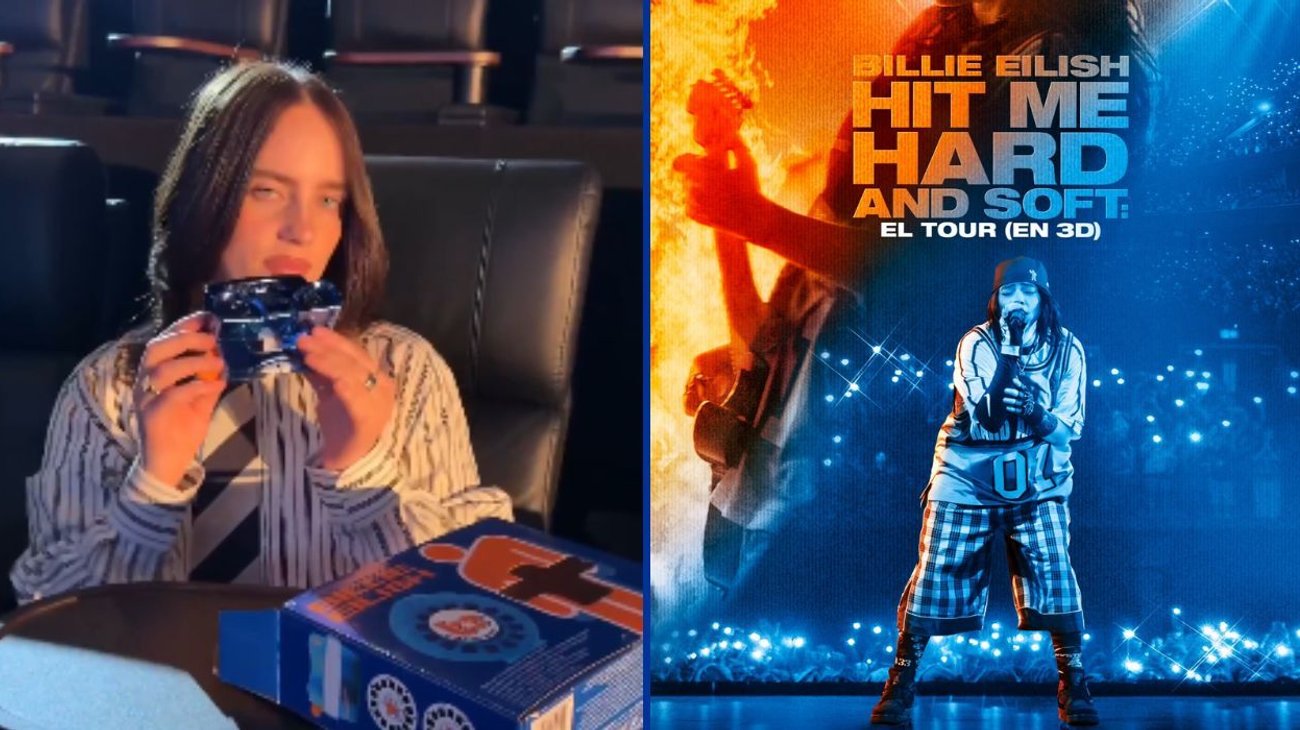 Billie Eilish asiste a proyecciones de su película de concierto