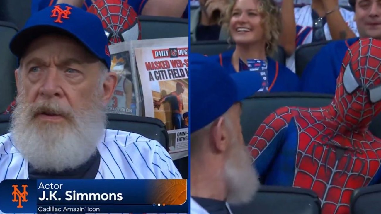 J.K. Simmons se reencuentra con Spider-Man en juego de MLB