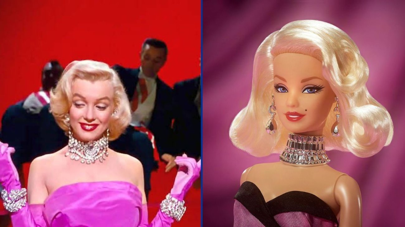 Barbie homenajea a Marilyn Monroe con su icónico vestido rosa
