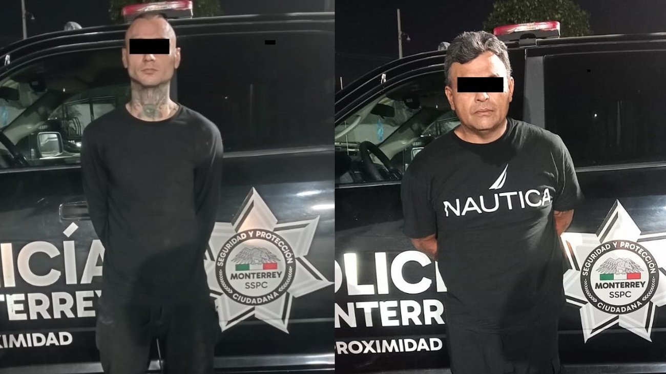 Detienen a dos por presunto robo a bodega en Monterrey