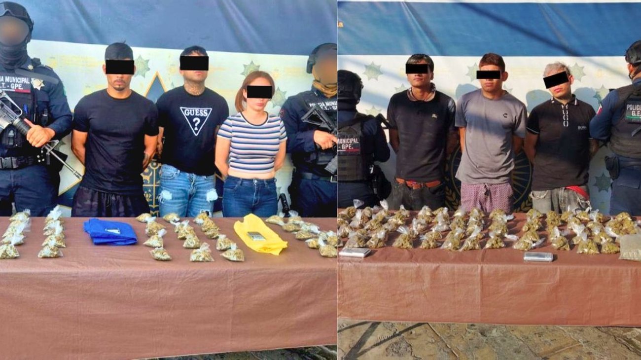 Caen siete personas tras tres operativos en Guadalupe