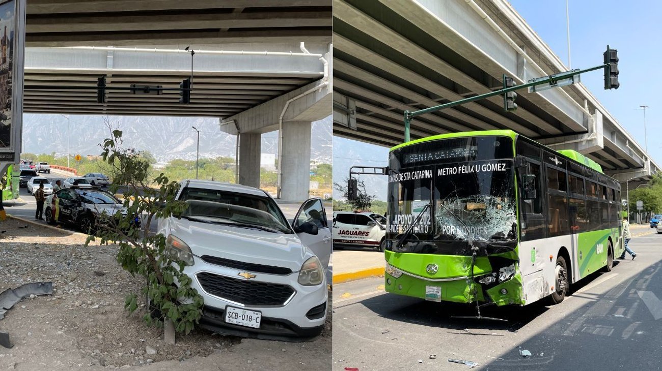 Choque entre camión y camioneta deja a dos lesionadas