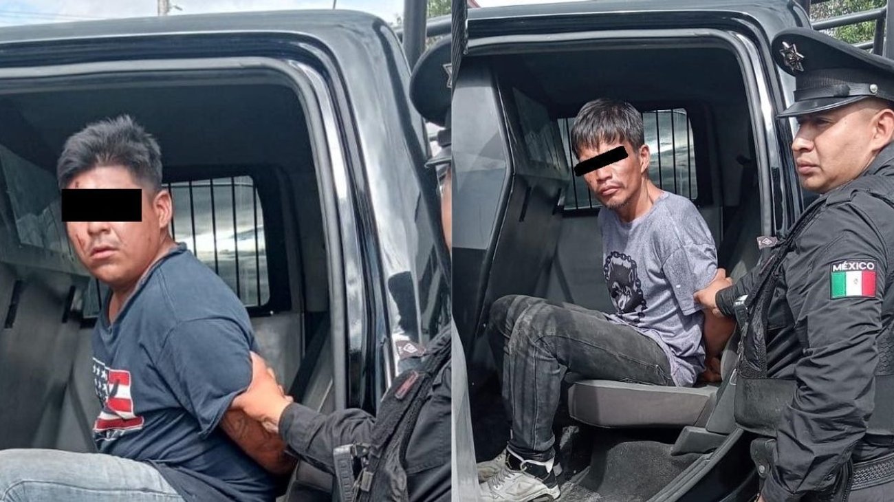 Detienen a dos hombres por robo en la Alameda de Monterrey