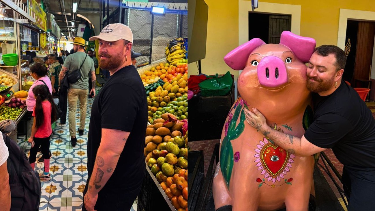 Sam Smith llega a México y sorprende al visitar un mercado