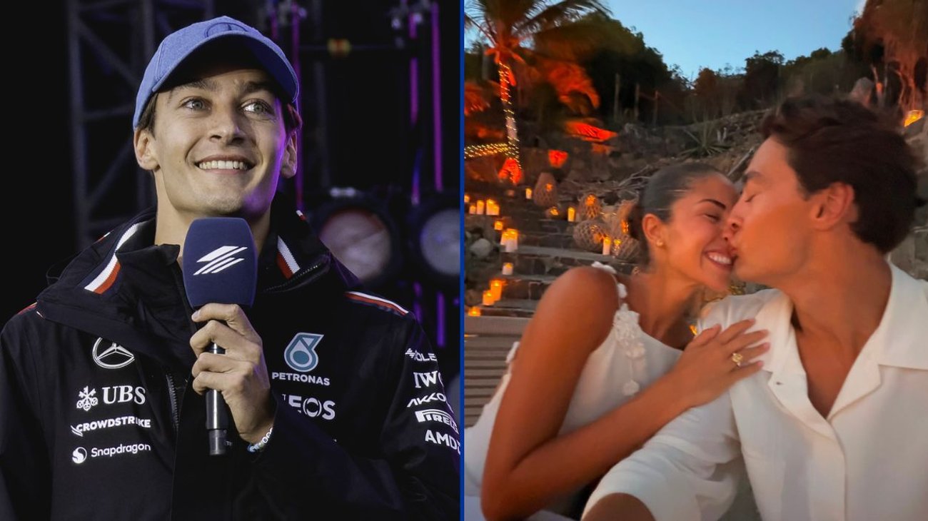 George Russell anuncia su compromiso con Carmen Montero