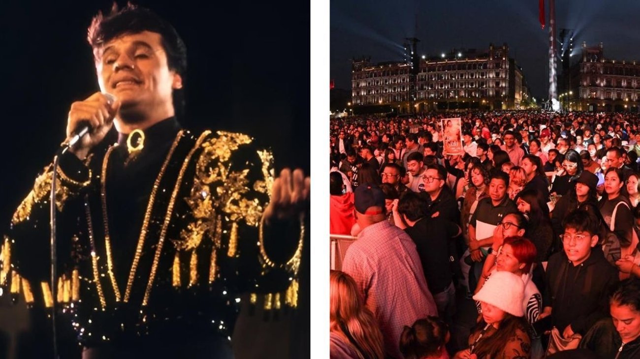 Juan Gabriel llena el Zócalo con su concierto en Bellas Artes