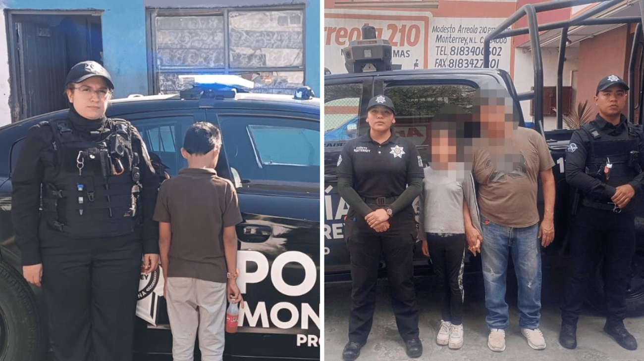 Localizan a dos menores extraviados en el centro de Monterrey