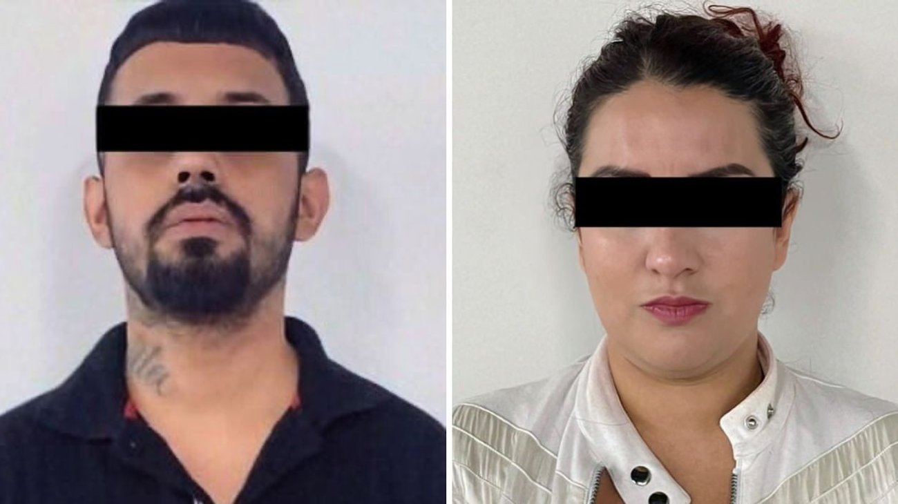 Catean dos domicilios y detienen a pareja por narcomenudeo