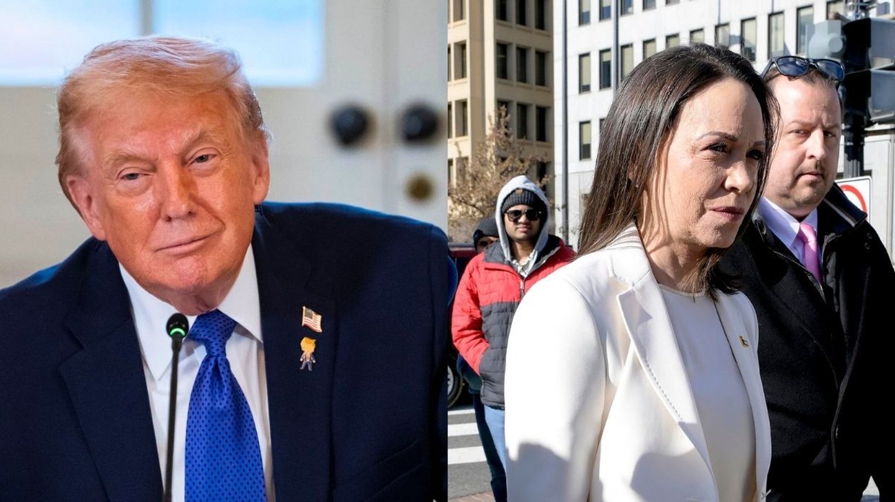 Concluye la reunión entre Trump y Machado en la Casa Blanca