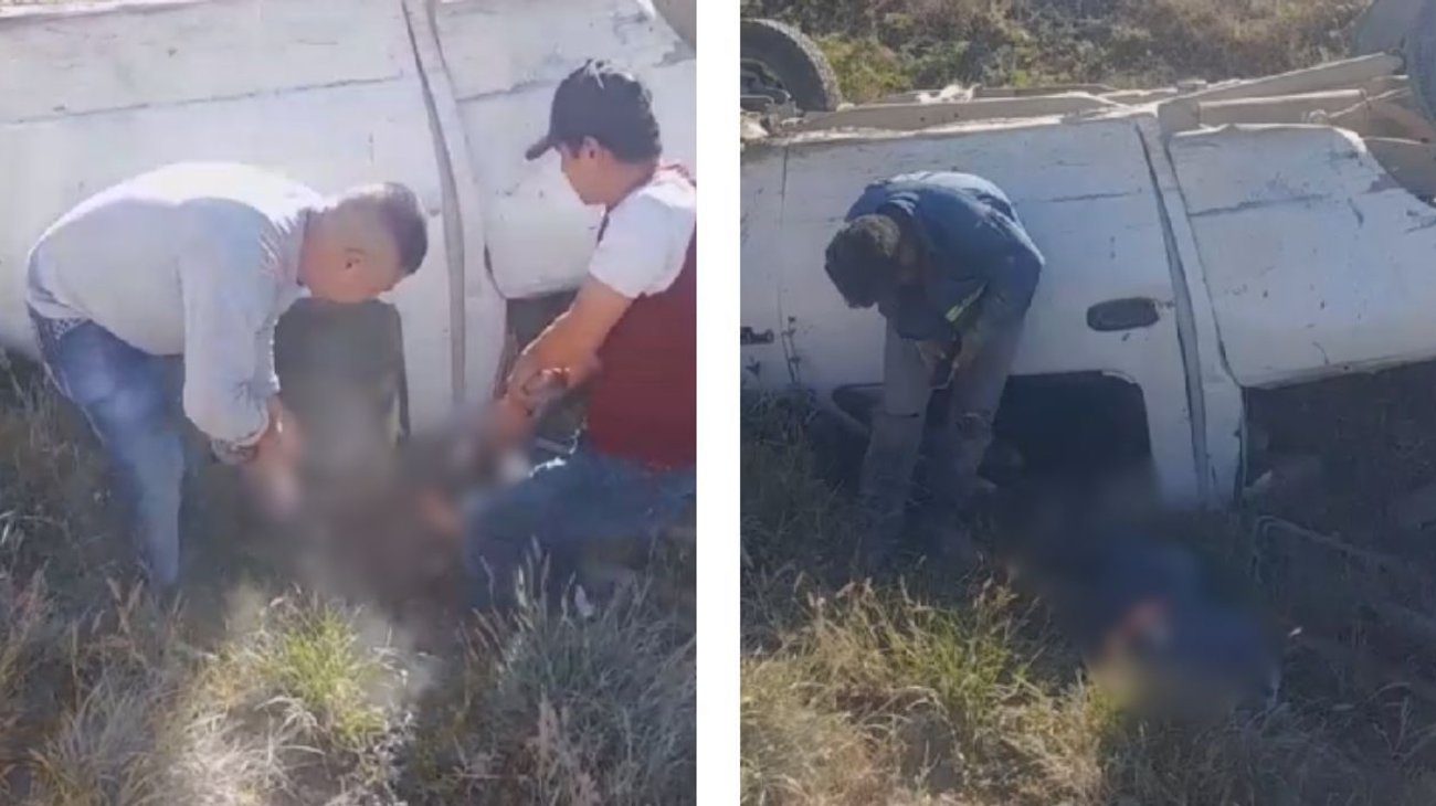 Vuelca camioneta en Carretera Nacional; reportan heridos