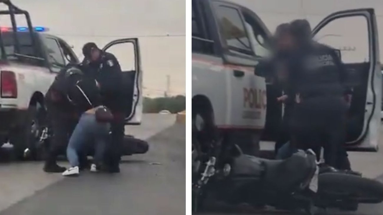 Detiene Policía de Guadalupe a motociclista agresiva e intoxicada