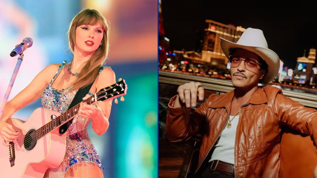 Bruno Mars aclara polémica por ‘like’ a video contra Taylor Swift