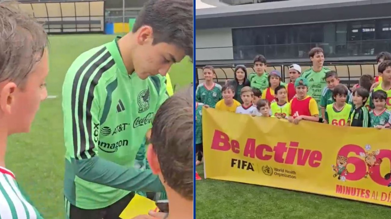 Promueve selección mexicana actividad física con niños