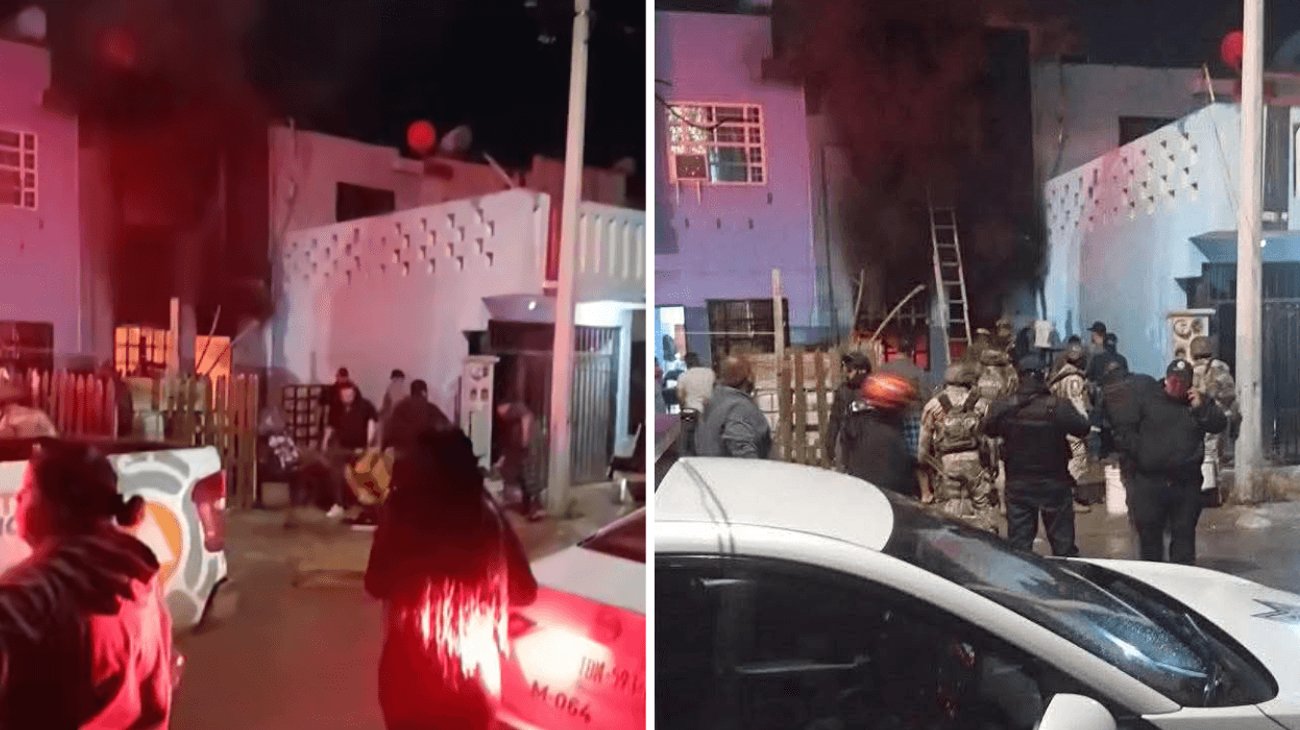 Incendio en vivienda de Pesquería deja dos personas calcinadas